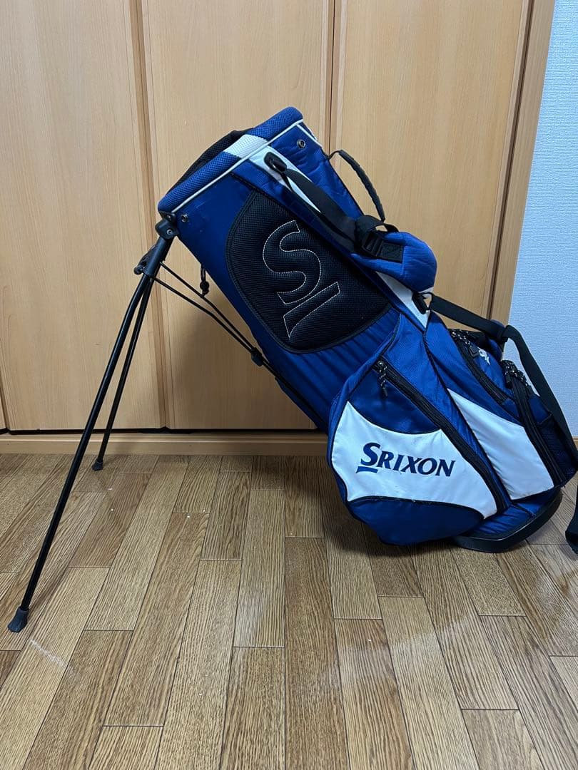 スリクソン　スタンド　キャディバッグ　ネイビー　アイアンカバー　ヘッドカバー付き
