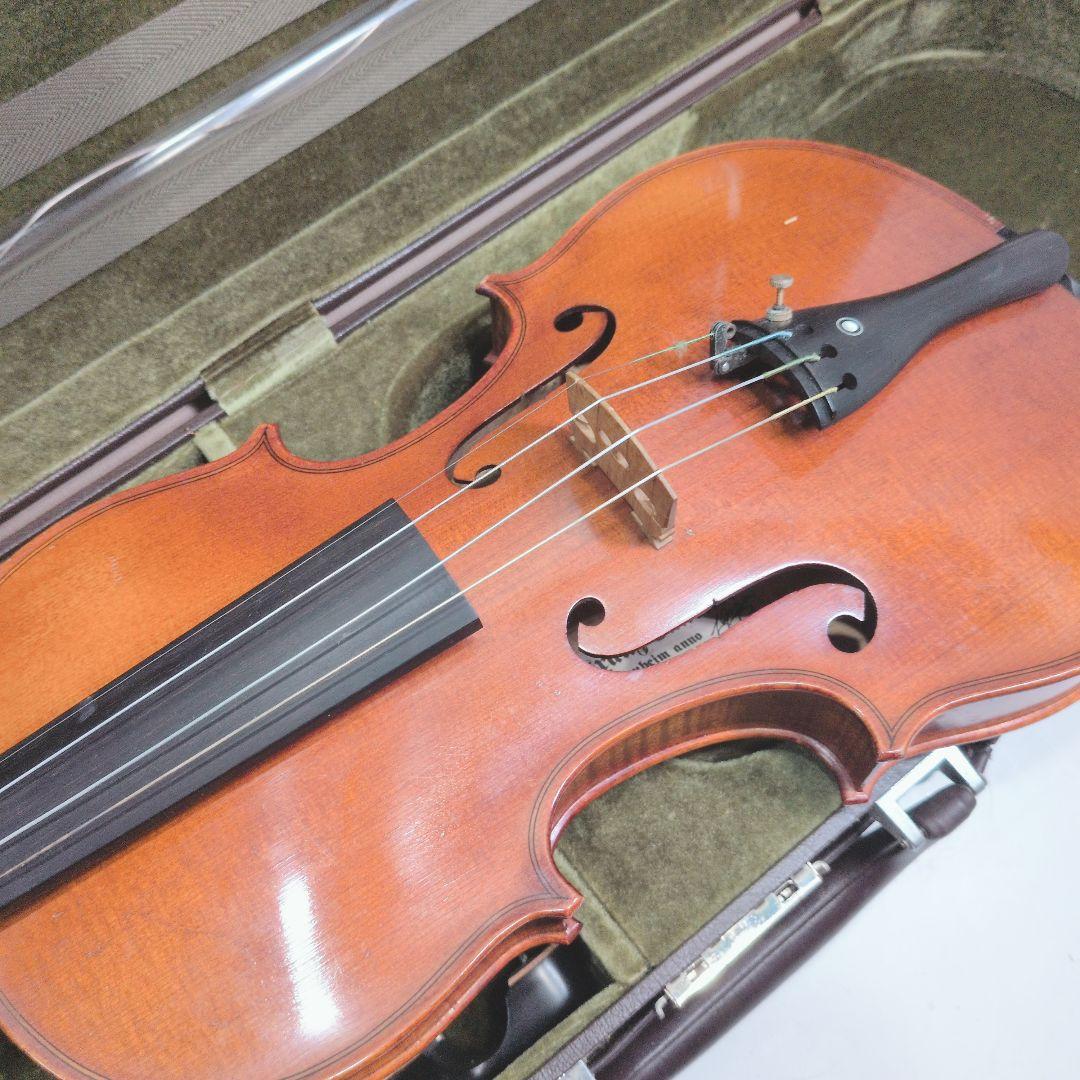 P578 Franz Sandner バイオリン 弓 肩当て ケース付 ドイツ製