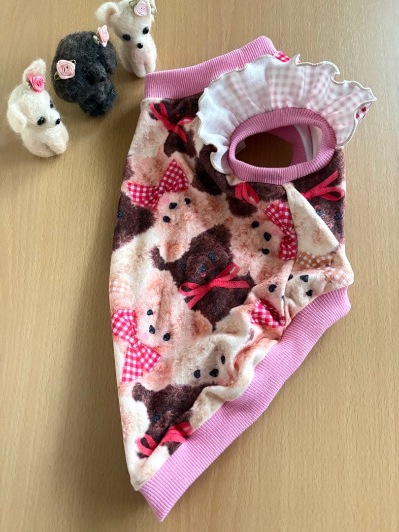 犬服 タンクトップ(Ｌ) ꒡̈⃝Lily꒡̈⃝ハンドメイド