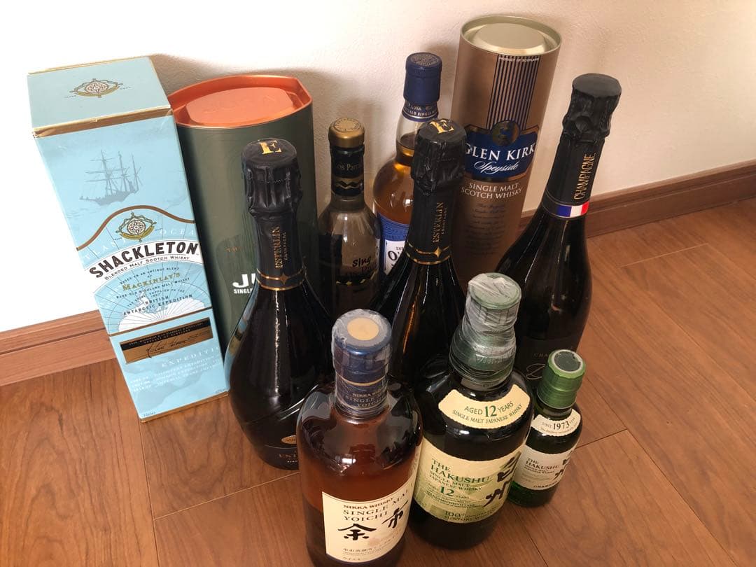 洋酒セットその2（ウイスキー、シャンパーニュ、シンガニ:合計98,000円相当）