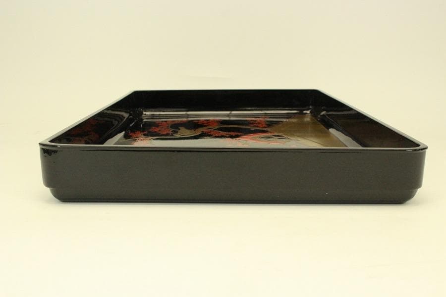 花鳥蒔絵 四方盆 廣蓋(ZE655)