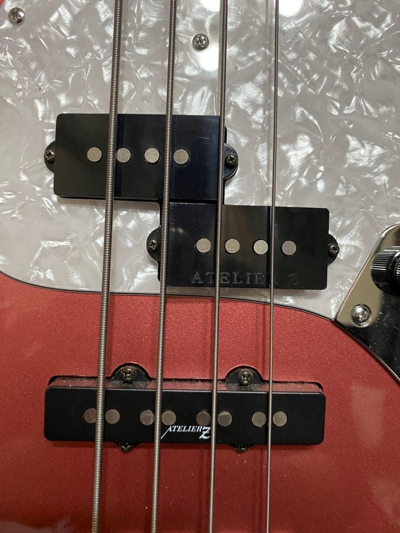 【SALE】弦2PCおまけ！ATELIER Z PJエレキベース バーガンディ