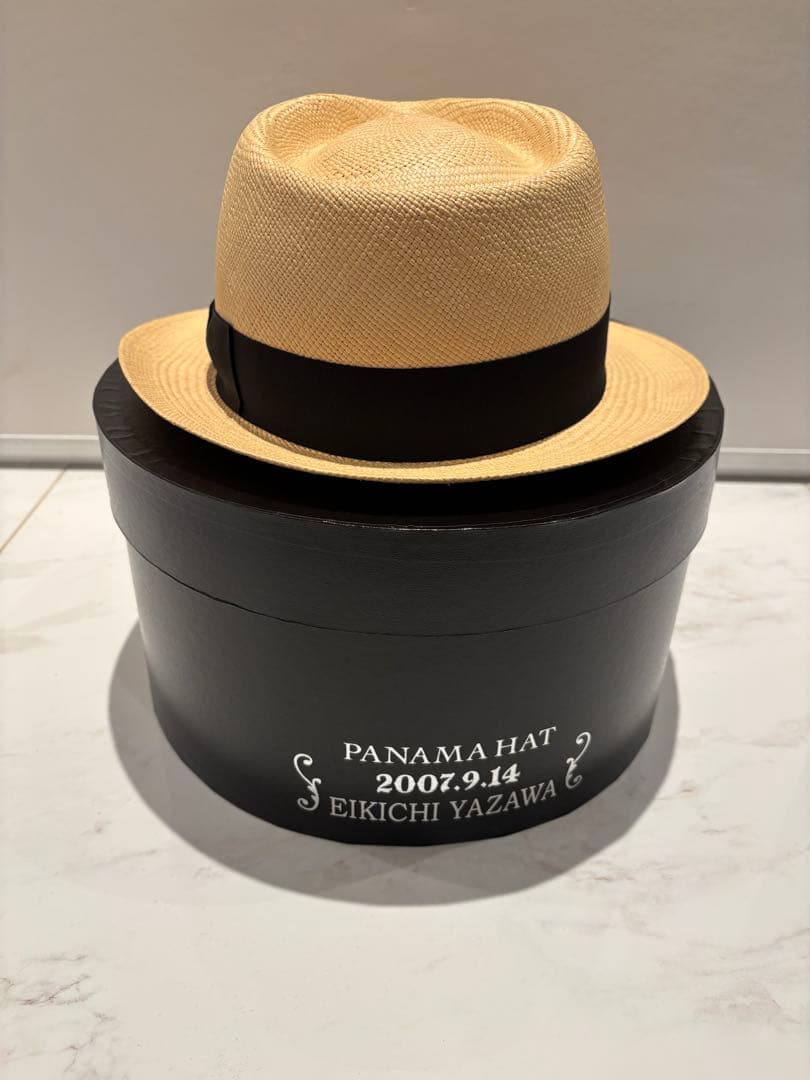 矢沢永吉グッズ★パナマハットL★2007/9/14誕生日抽選販売（限定300個）