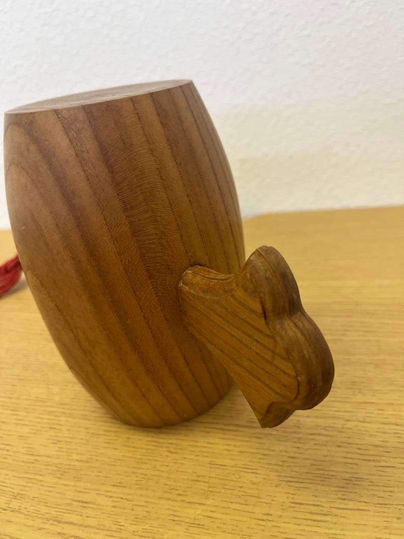 昭和レトロ　屋久杉　打出の小槌　縁起物　インテリア　置物　アンティーク