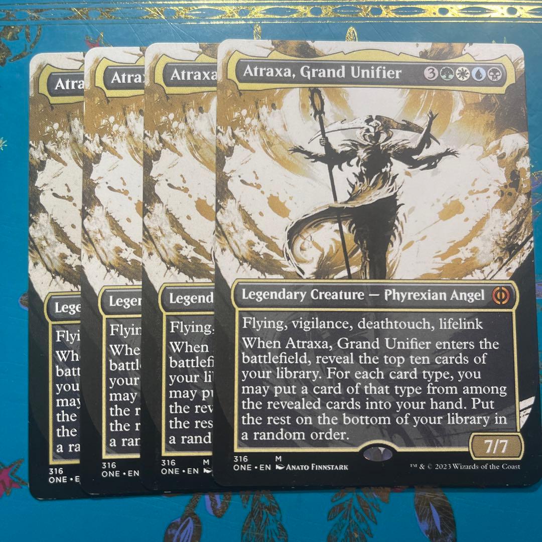 mtg 偉大なる統一者　アトラクサ　ショーケース　英語　４枚