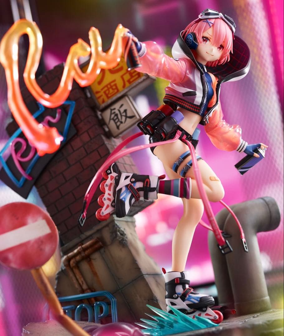 【新品:未開封】限定品付 ラム レム Neon City Ver. フィギュア