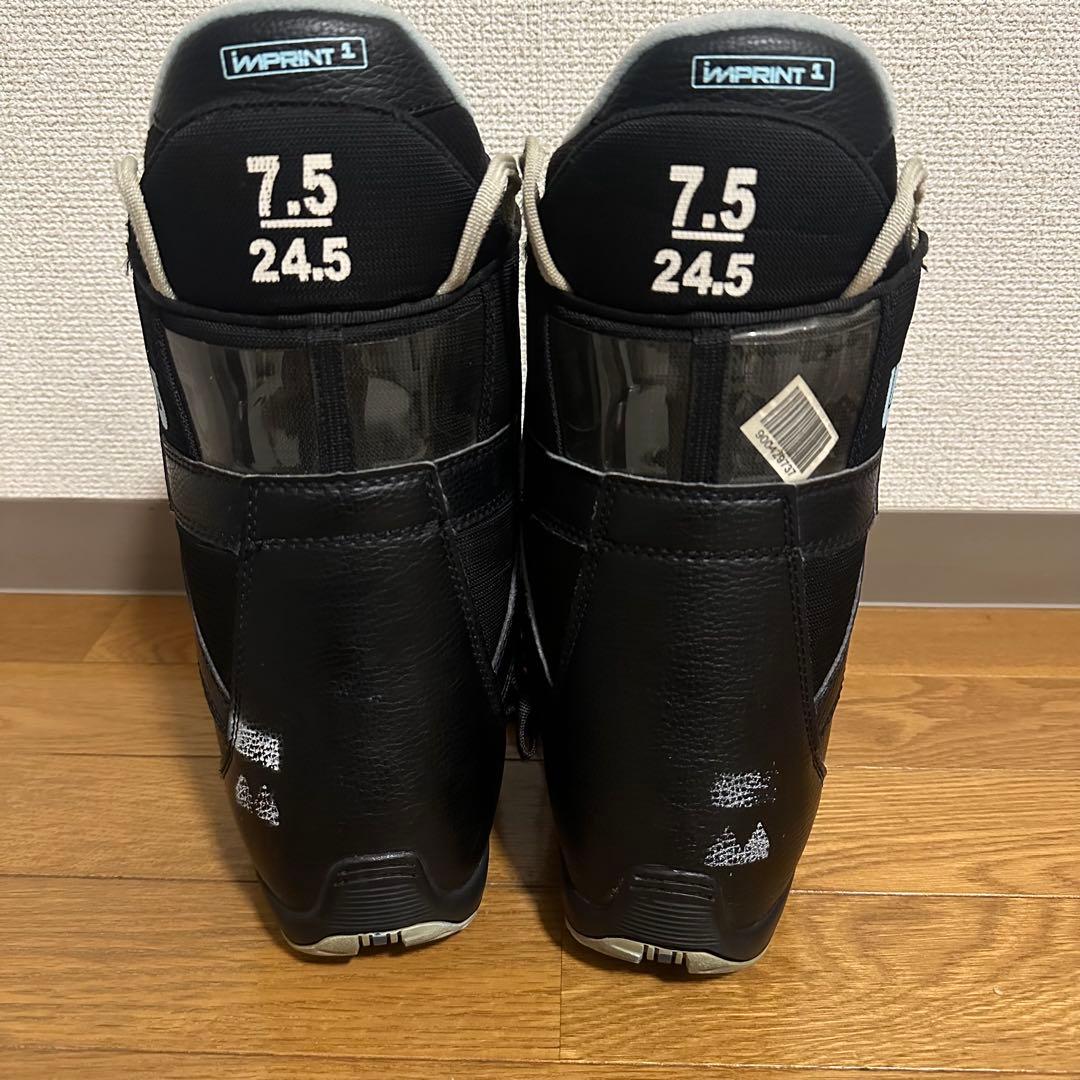 BURTON スノーボードブーツ ブラック/ライトブルー 24.5cm boa