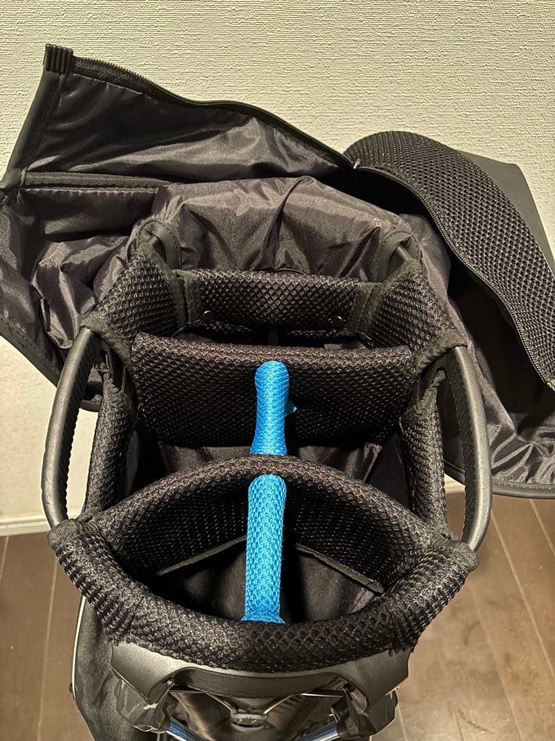 HYDROGEN キャディバッグ ブラック/ブルー