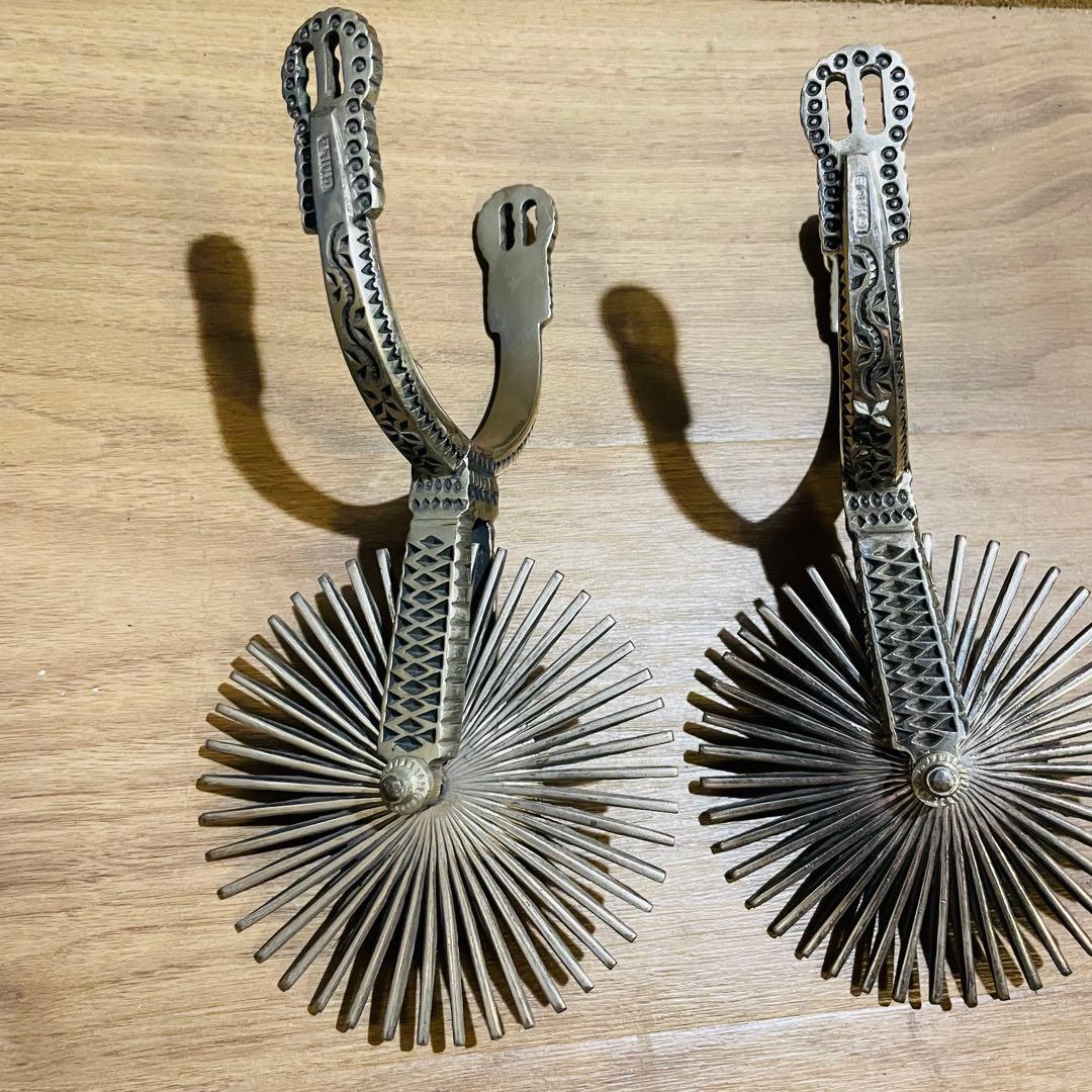 ギザ輪 拍車 ウエスタン カウボーイ ウエスタン チリ 馬具 民芸品 工芸品