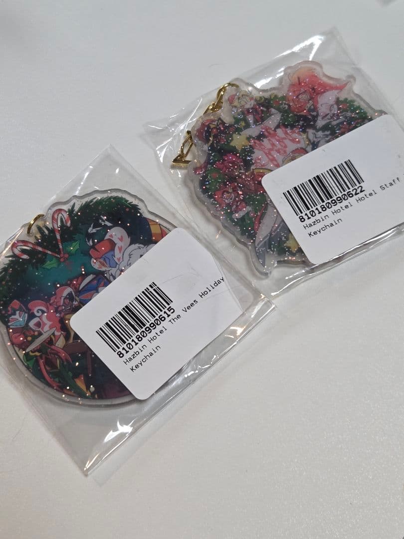 ハズビンホテル　クリスマスアクリルキーホルダー2点セット