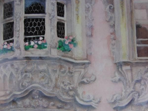 東山魁夷、優雅な窓、状態良好、希少な額装用画集より、新品額装付