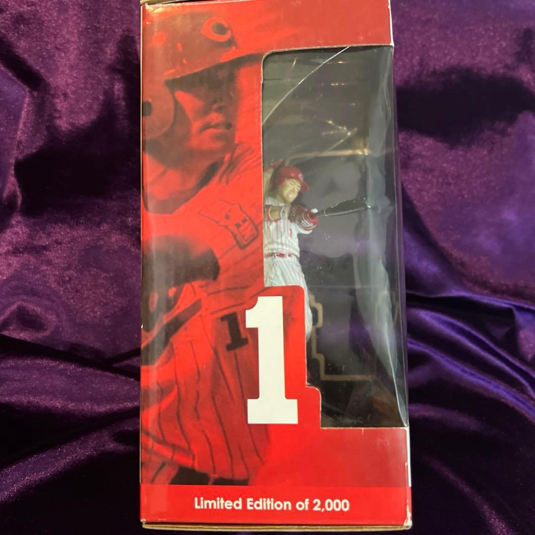 前田智徳　フィギュア　2000本安打記念　シリアルナンバー付きカード　カープ