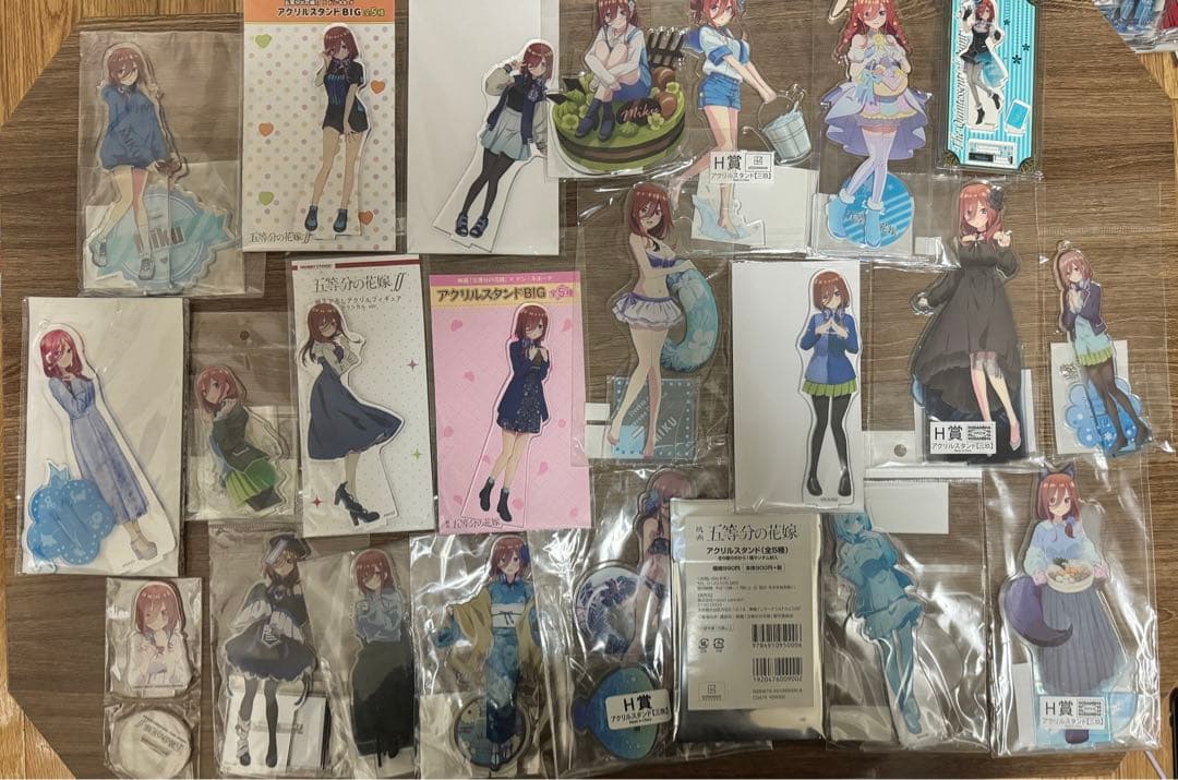 中野三玖アクリルスタンド未開封まとめ売り　（ハイチュウ懸賞）