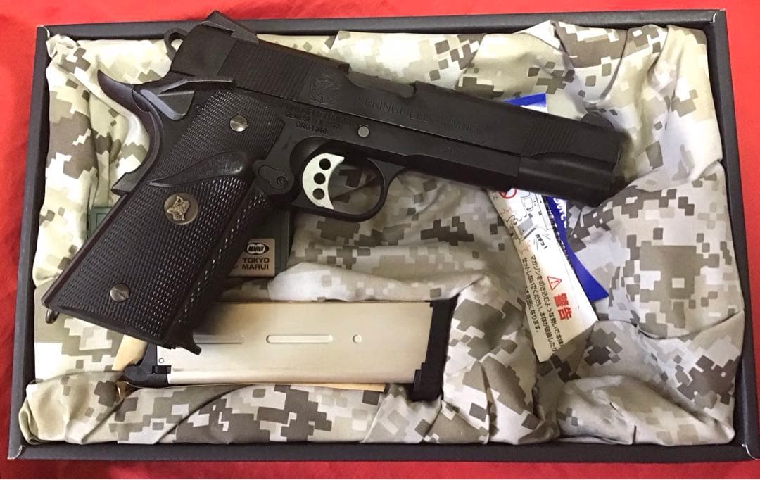 東京マルイ製　MEUピストルリアル刻印カスタム　実物グリップ付き　中古品