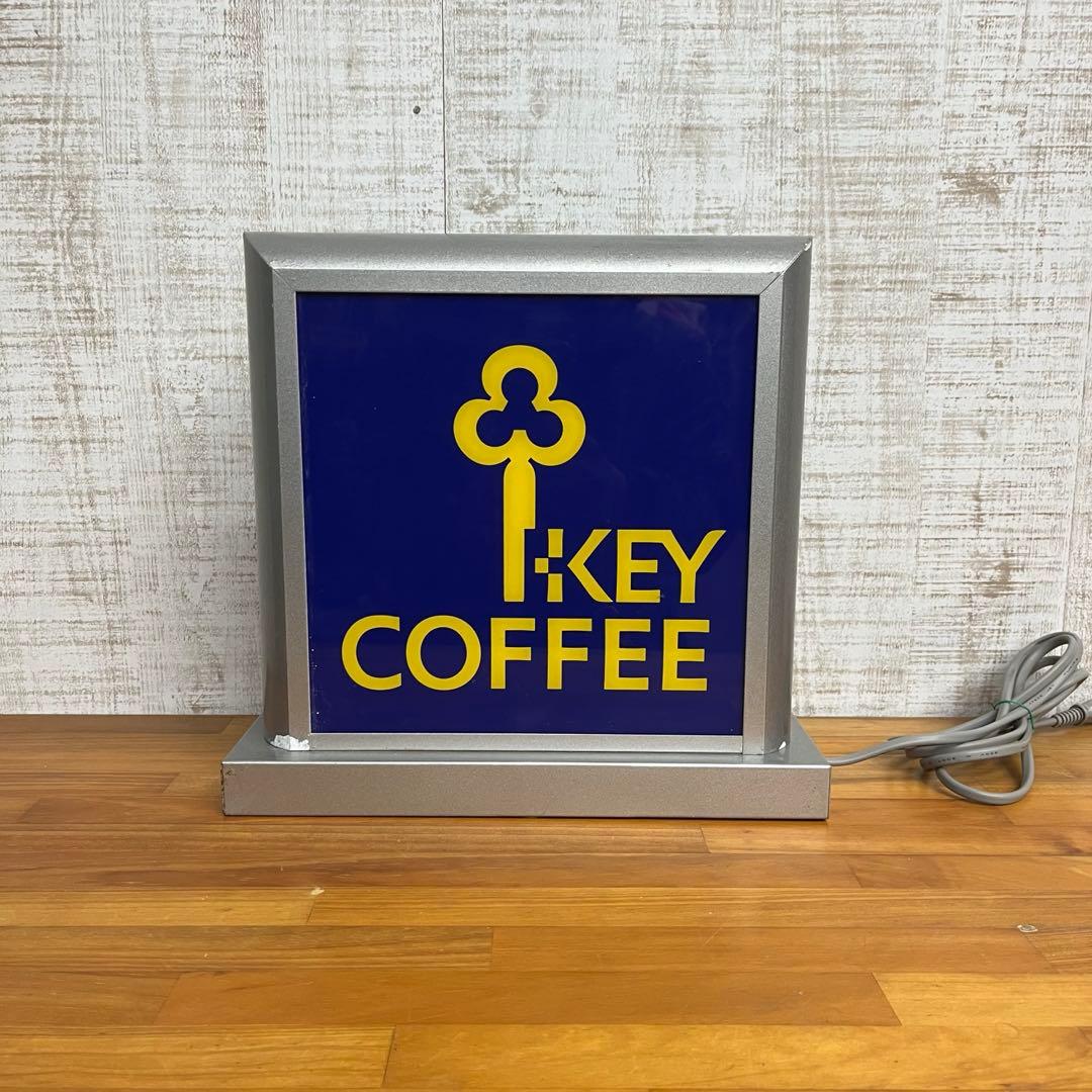 【アンティーク】キーコーヒー KEY COFFEE 電飾看板 電光看板 古道具