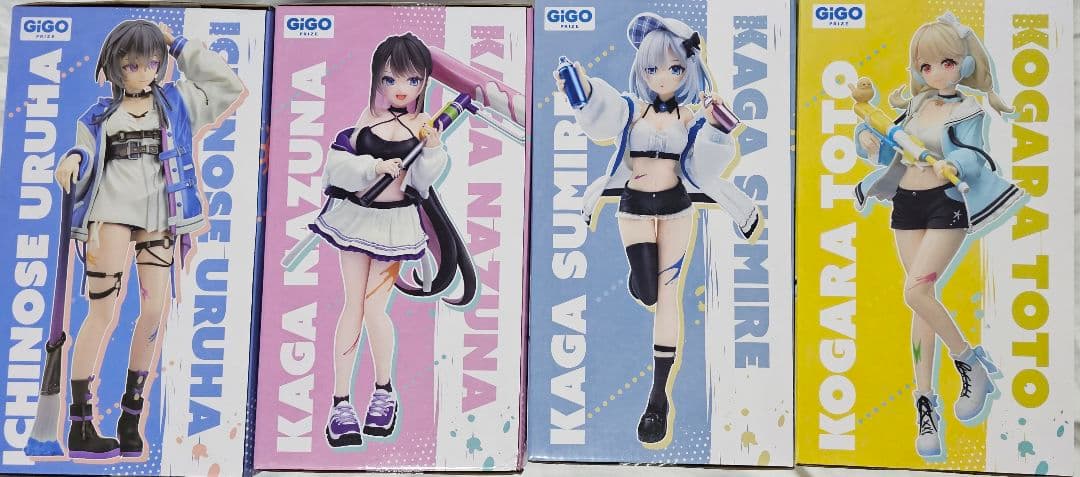 ぶいすぽっ！ GIGO限定フィギュア 花芽すみれ なずな 小雀とと 一ノ瀬うるは