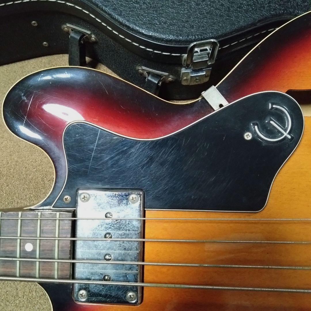エピフォン　RIVOLI　VC ベース　ハードケース付き　セミアコ　動作確認済み