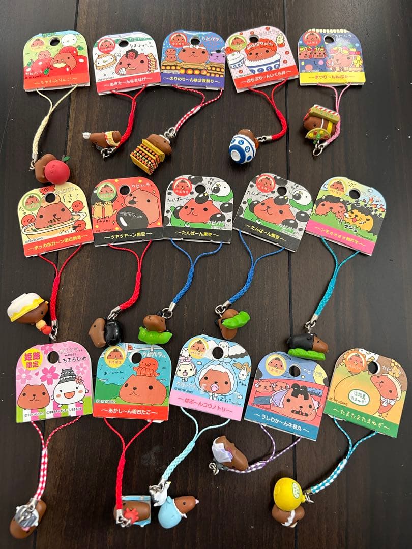 カピバラさん　ねつけストラップ　地域　ご当地　温泉地　空港　新幹線　野球