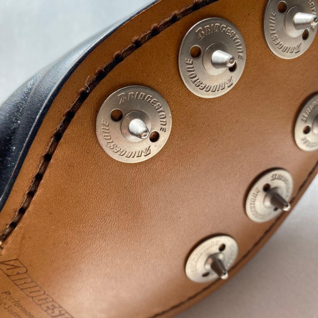 スパイク付ゴルフシューズ　BRIDGESTONE サイズ25.5cm 黒　革