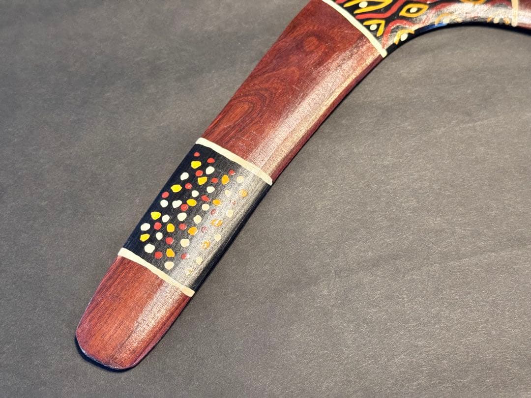 オーストラリアンアボリジナルアート タペストリー2点セット ブーメラン