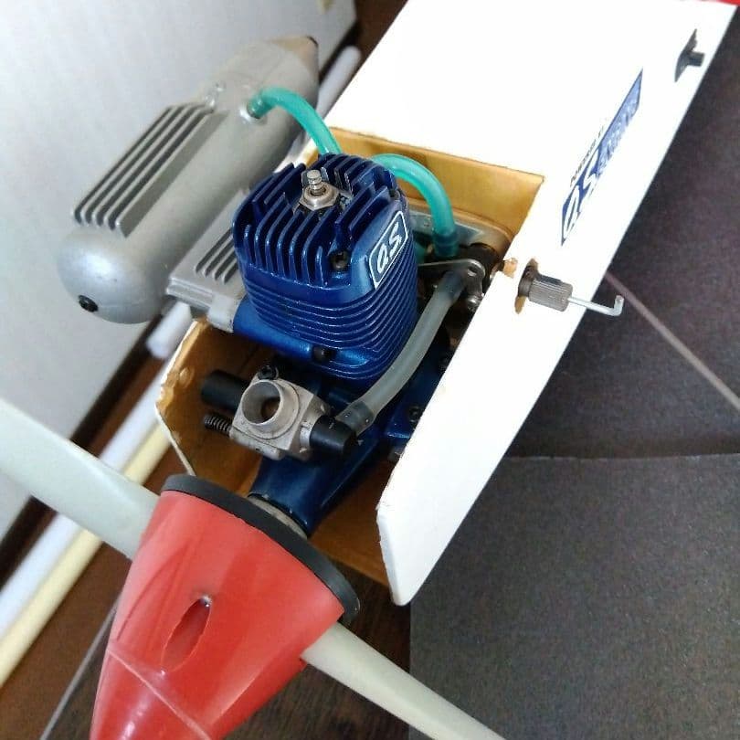 航空機模型 高翼 ムサシノ？　ラジコン 飛行機　OS 2C 40 エンジン