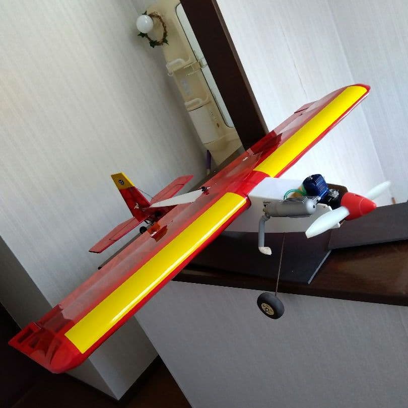 航空機模型 高翼 ムサシノ？　ラジコン 飛行機　OS 2C 40 エンジン