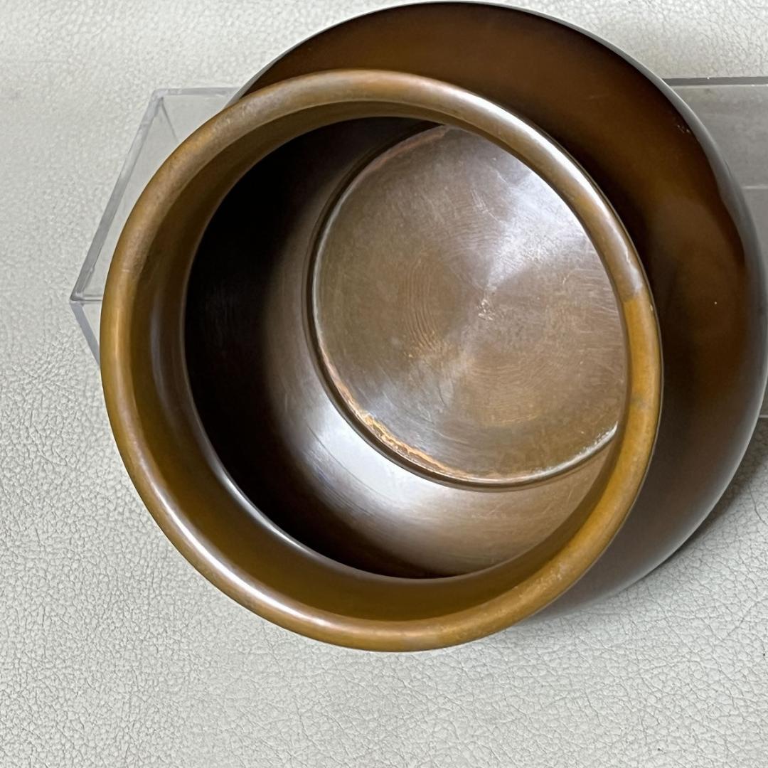 中川浄益 銅製 建水 木箱入り 茶道具 【k3424】