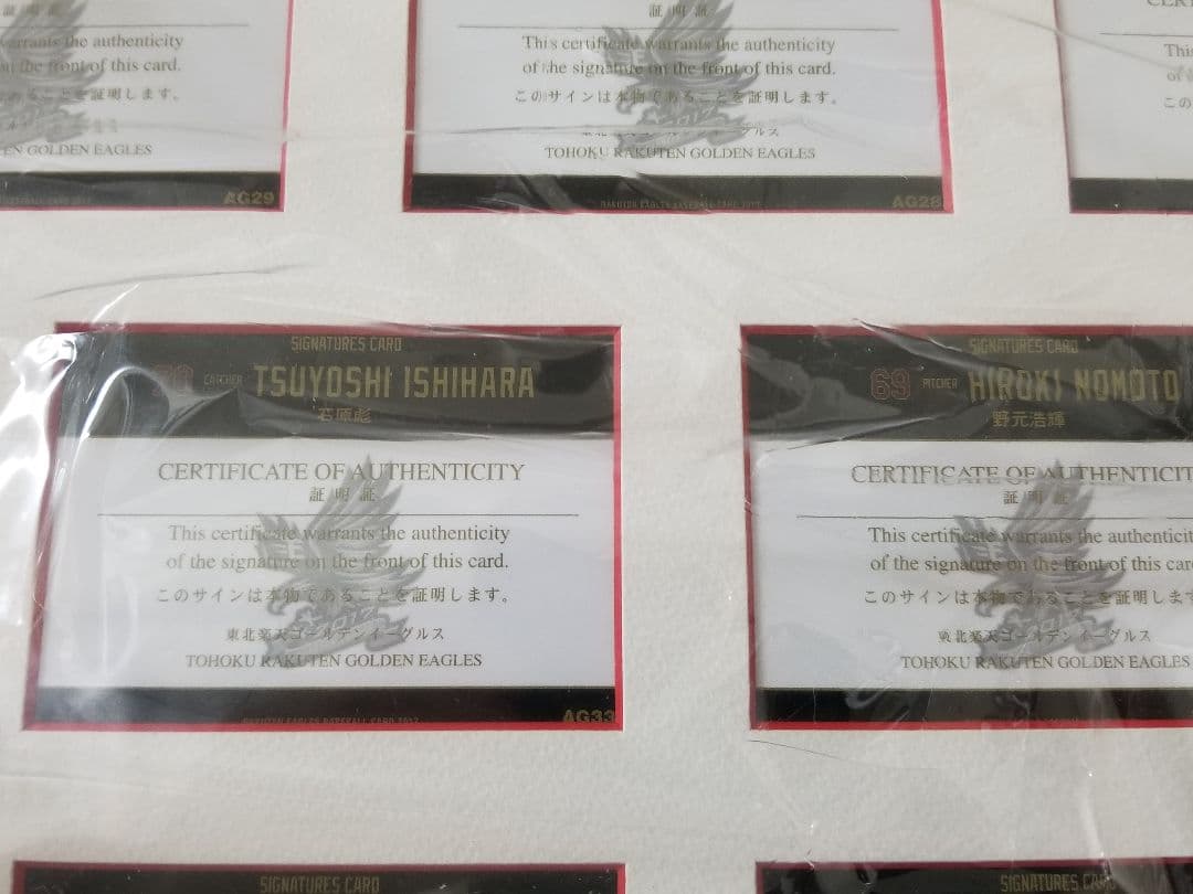 2017ルーキー　直筆サインカードセット