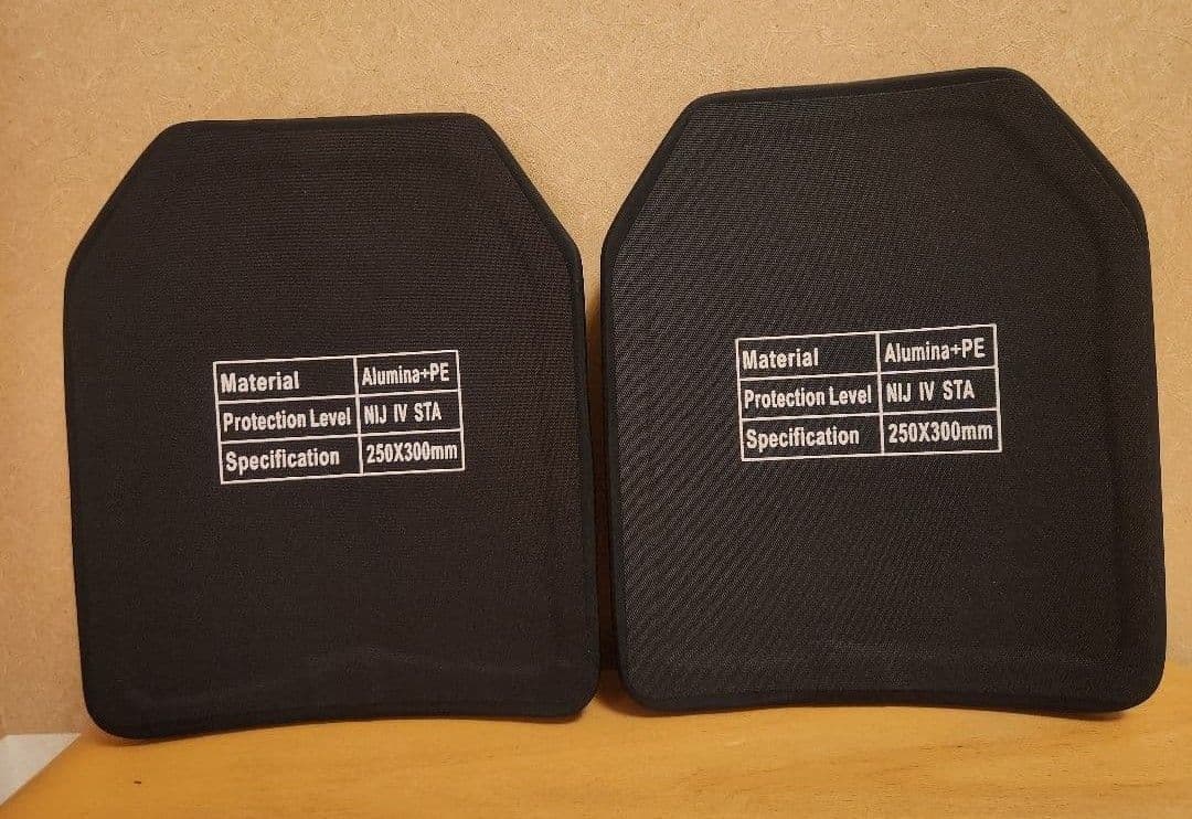 NIJ-Ⅳ レベル4 実物防弾プレート M 7.62㎜～06-30AP弾まで防ぐ