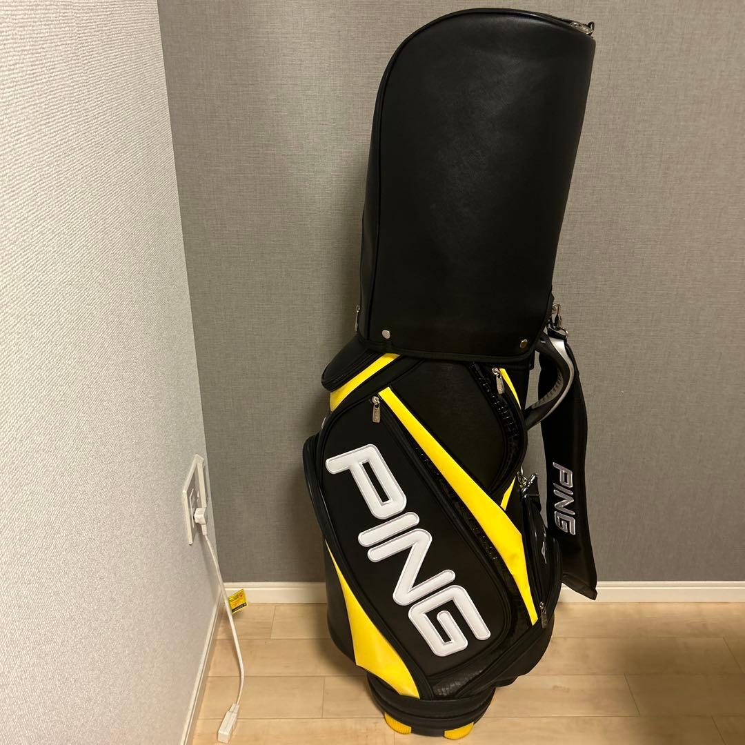 PING キャディバッグ 黒/黄色