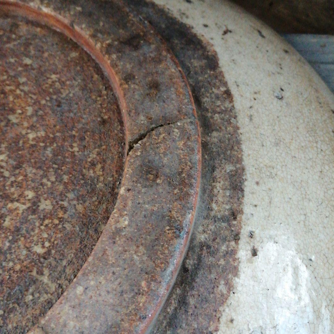 御深井焼　御深井釉絵付大皿　53cm　江戸後期