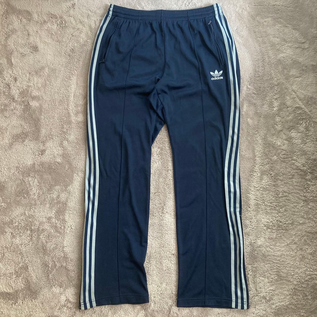 old adidas 90s トラックパンツ　ジャージ　万国旗
