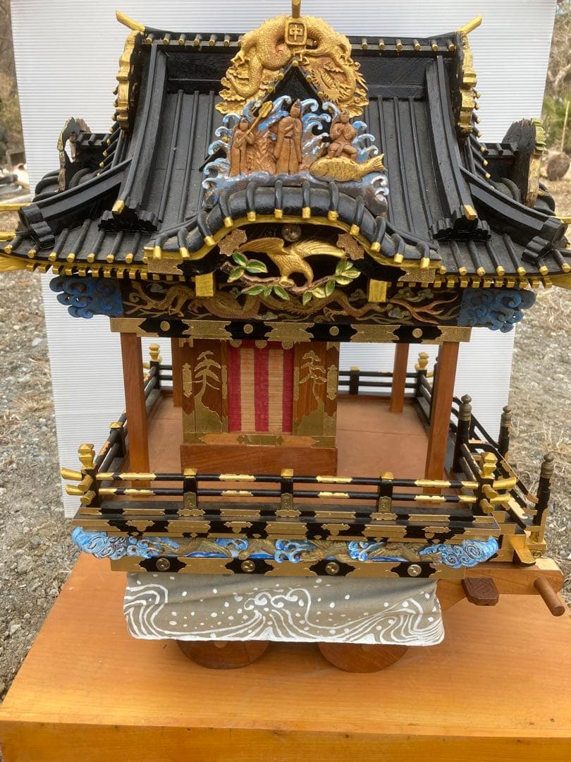 秩父夜祭の山車(中近)手作り模型