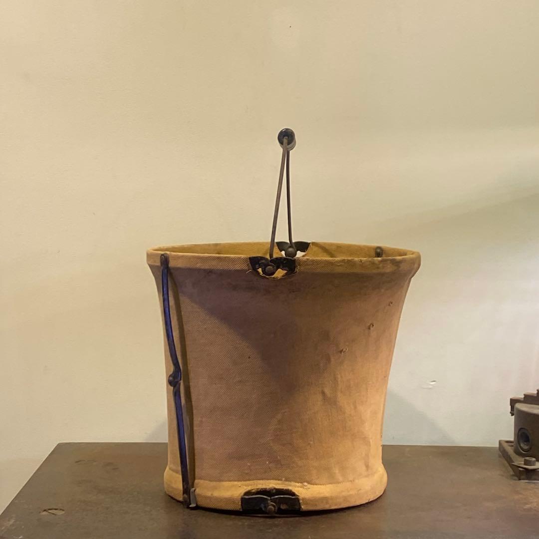 \"HANDY\" Folding Canvas Pail ビンテージ