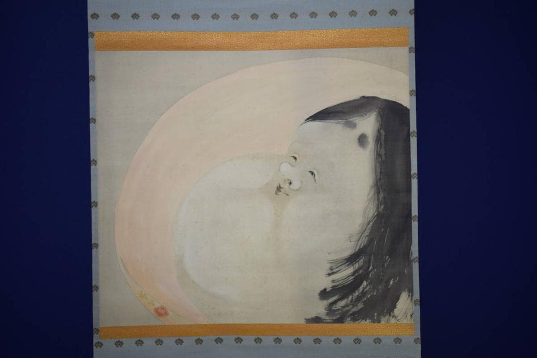 真作/奥谷秋石/お福図/布袋屋掛軸HG-864