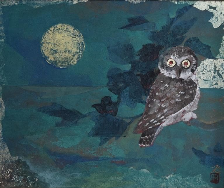 文化勲章受章作家　加山又造　日本画直筆作品