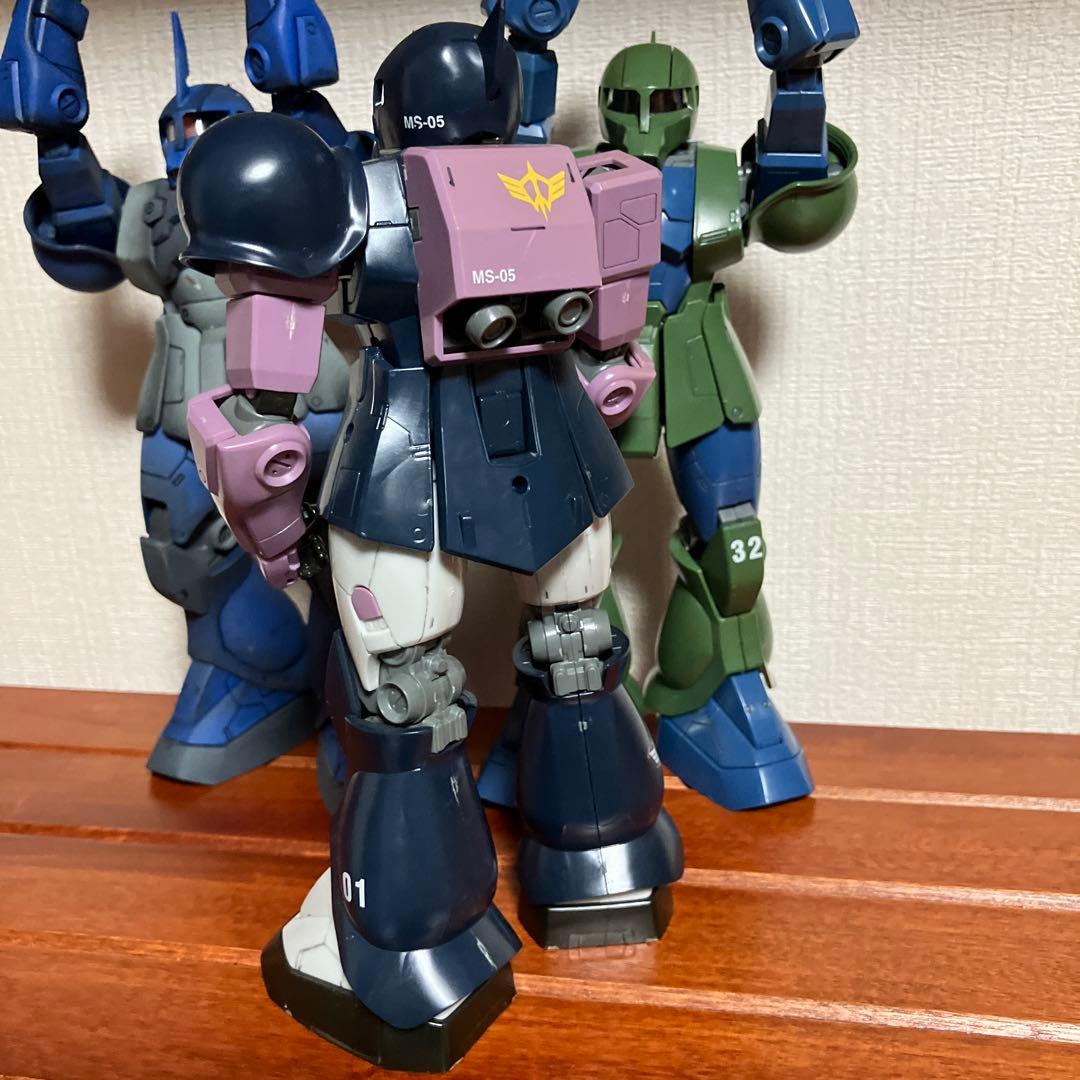 【ジャンク】MG ザクI：ランバ・ラル専用機、黒い三連星、旧ザク