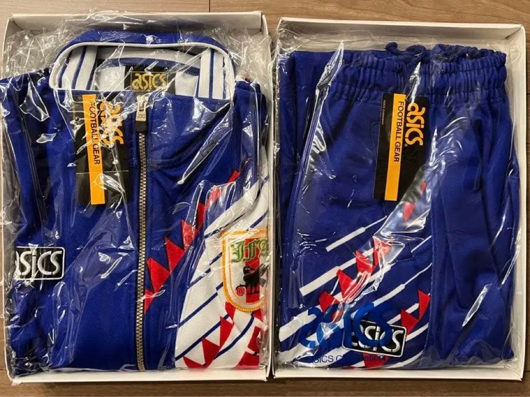 【レア】アシックス　日本代表ユニホーム　ジャージ　ドーハの悲劇　新品未使用　希少