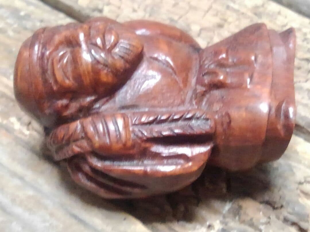 ♥根付け　アイヌ　人物　根付　骨董品