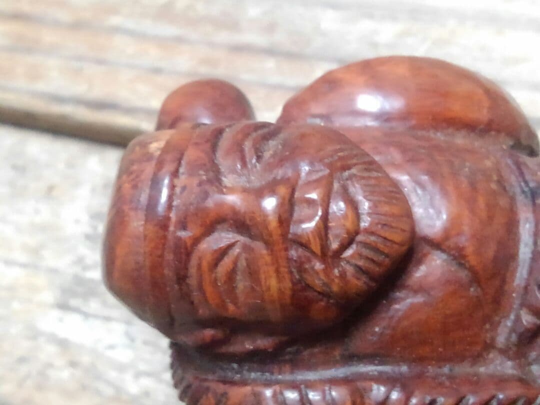 ♥根付け　アイヌ　人物　根付　骨董品