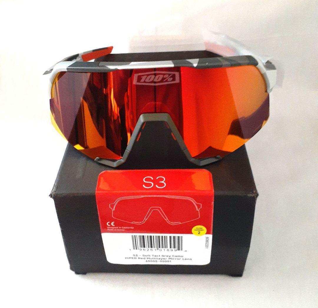 100% S3 Grey Camo ワンハンドレッド サングラス