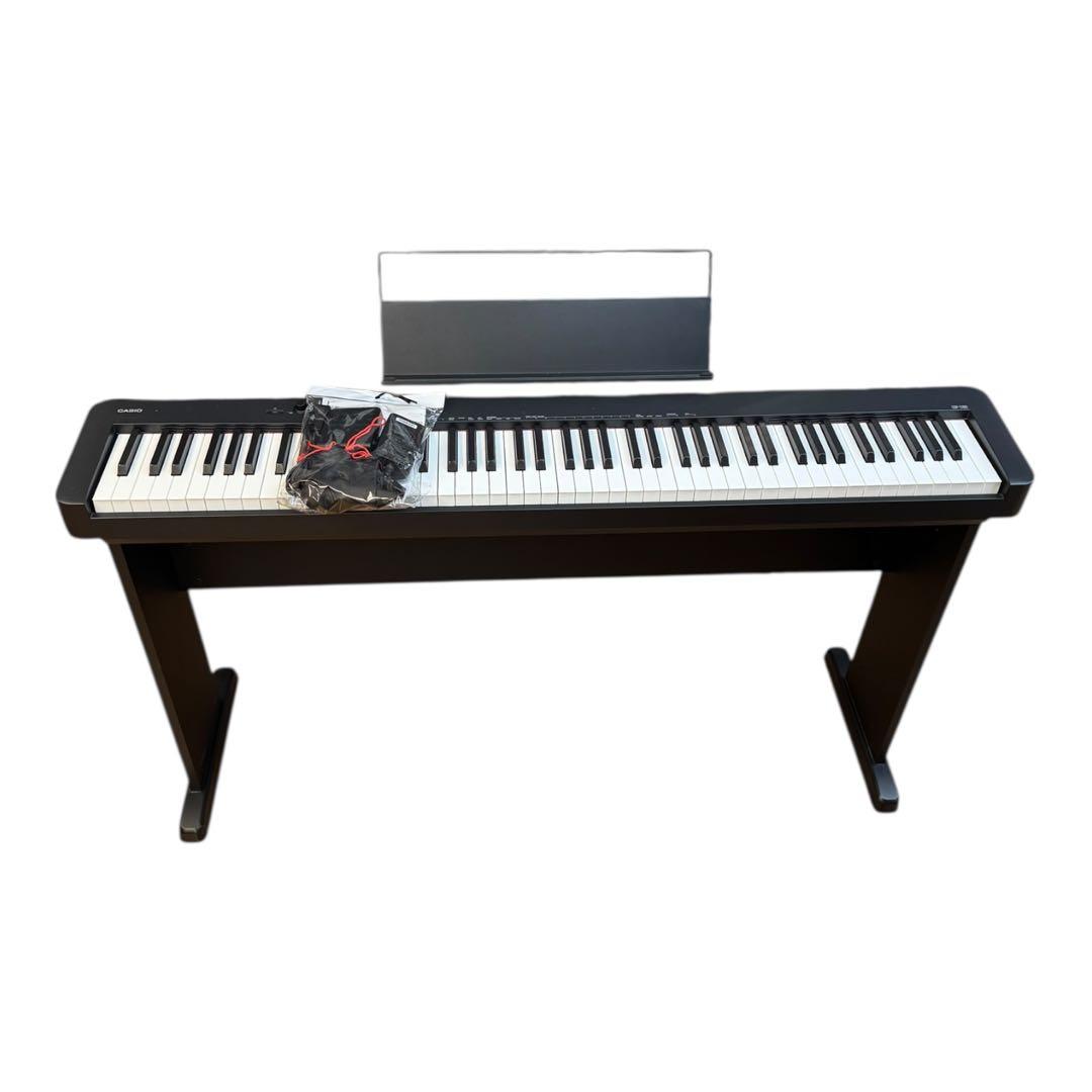 スタンド付き　CASIO カシオ 電子ピアノ 88鍵盤 CDP-S100BK