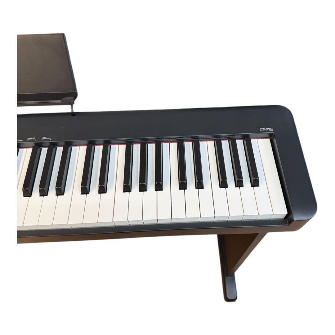 スタンド付き　CASIO カシオ 電子ピアノ 88鍵盤 CDP-S100BK