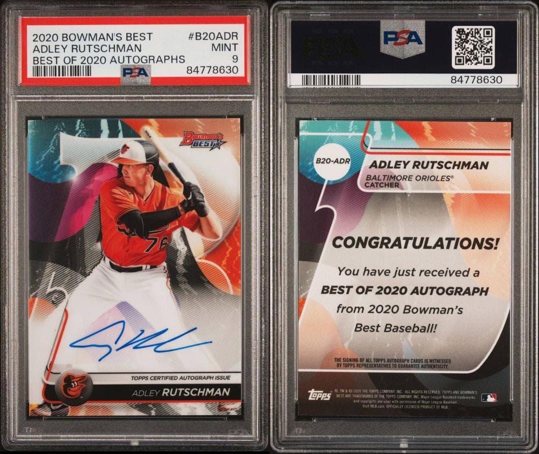 【PSA鑑定品_美品】Adley Rutschman_直筆オンカードサイン