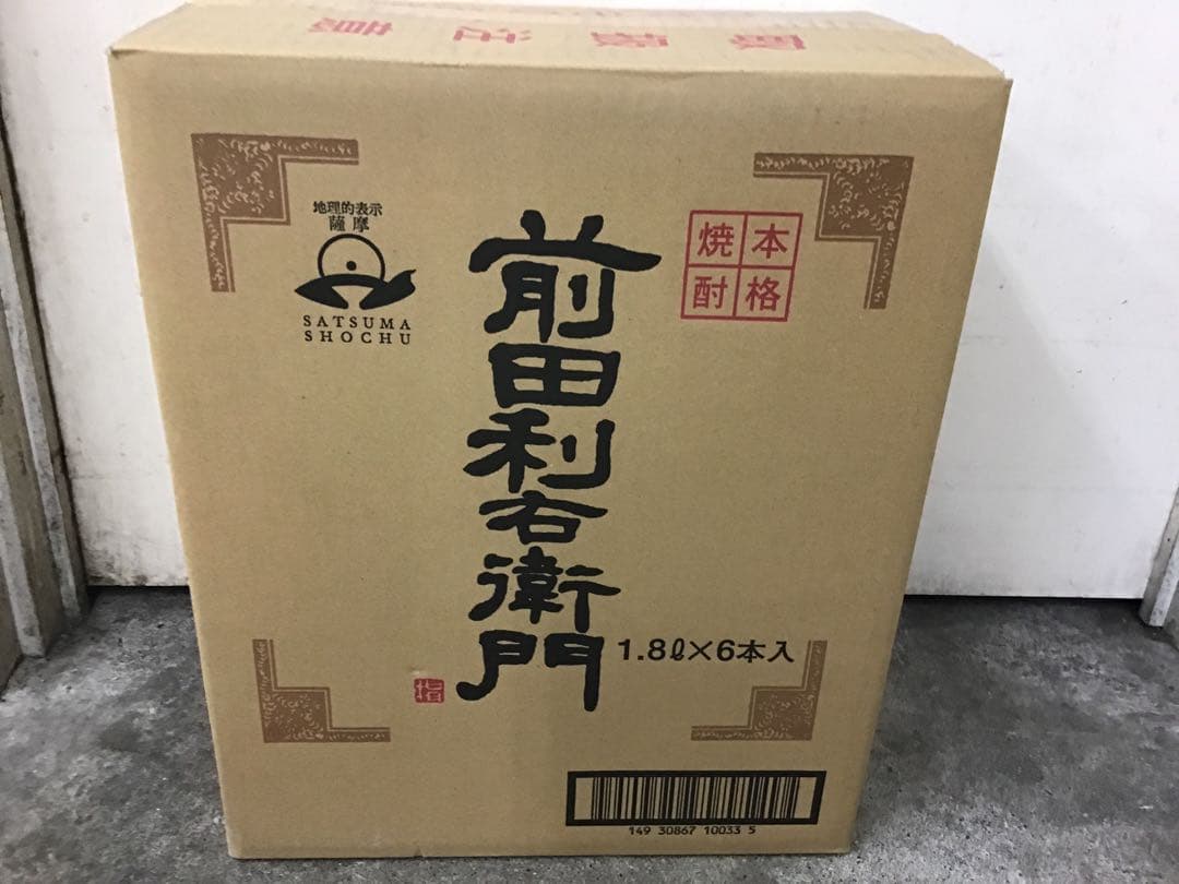 【指宿酒造】前田利右衛門　１．８L　 １ケース（６本入）