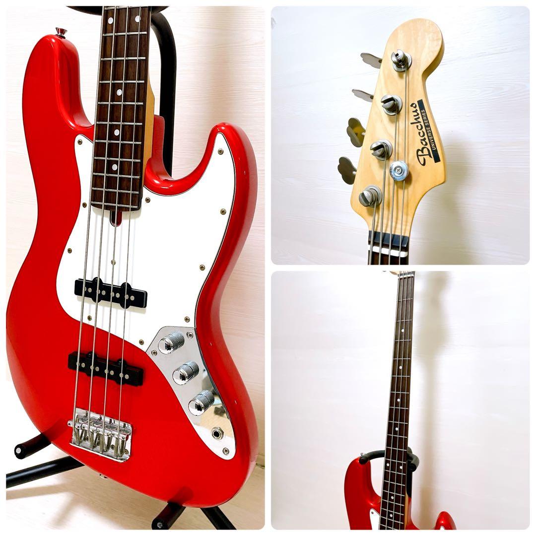 Bacchus バッカス ユニバースシリーズ ジャズベース ジャズベ レッド