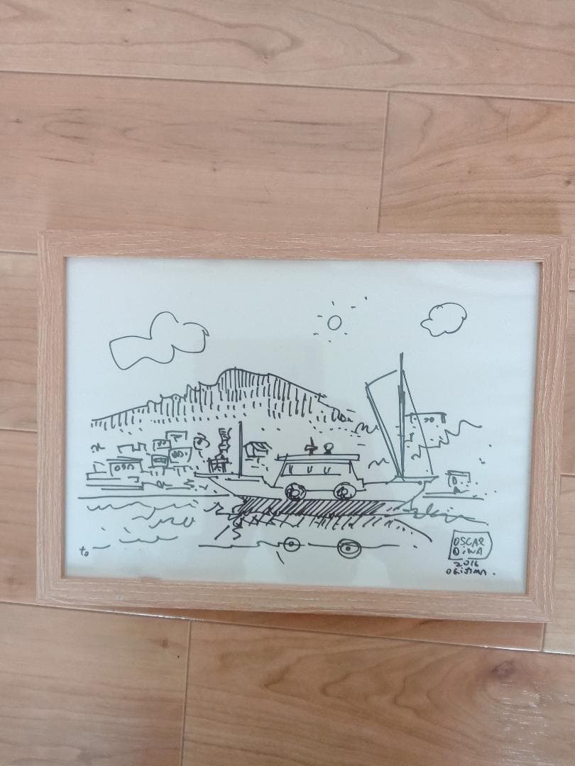 直筆マッキーアート 大岩オスカール Oscar Oiwa 真筆 瀬戸芸