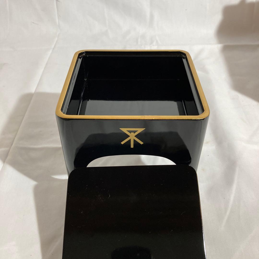 錫半造　錫製三ツ盃盃台セット　新品　未使用品