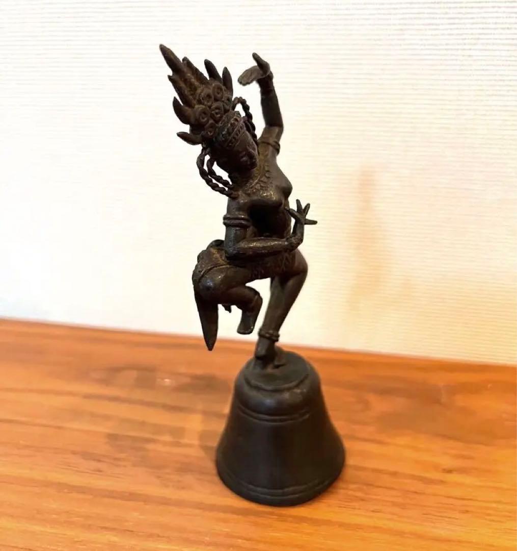 銅 仏像　鈴　踊り仏像　骨董　古美術　中国　タイ