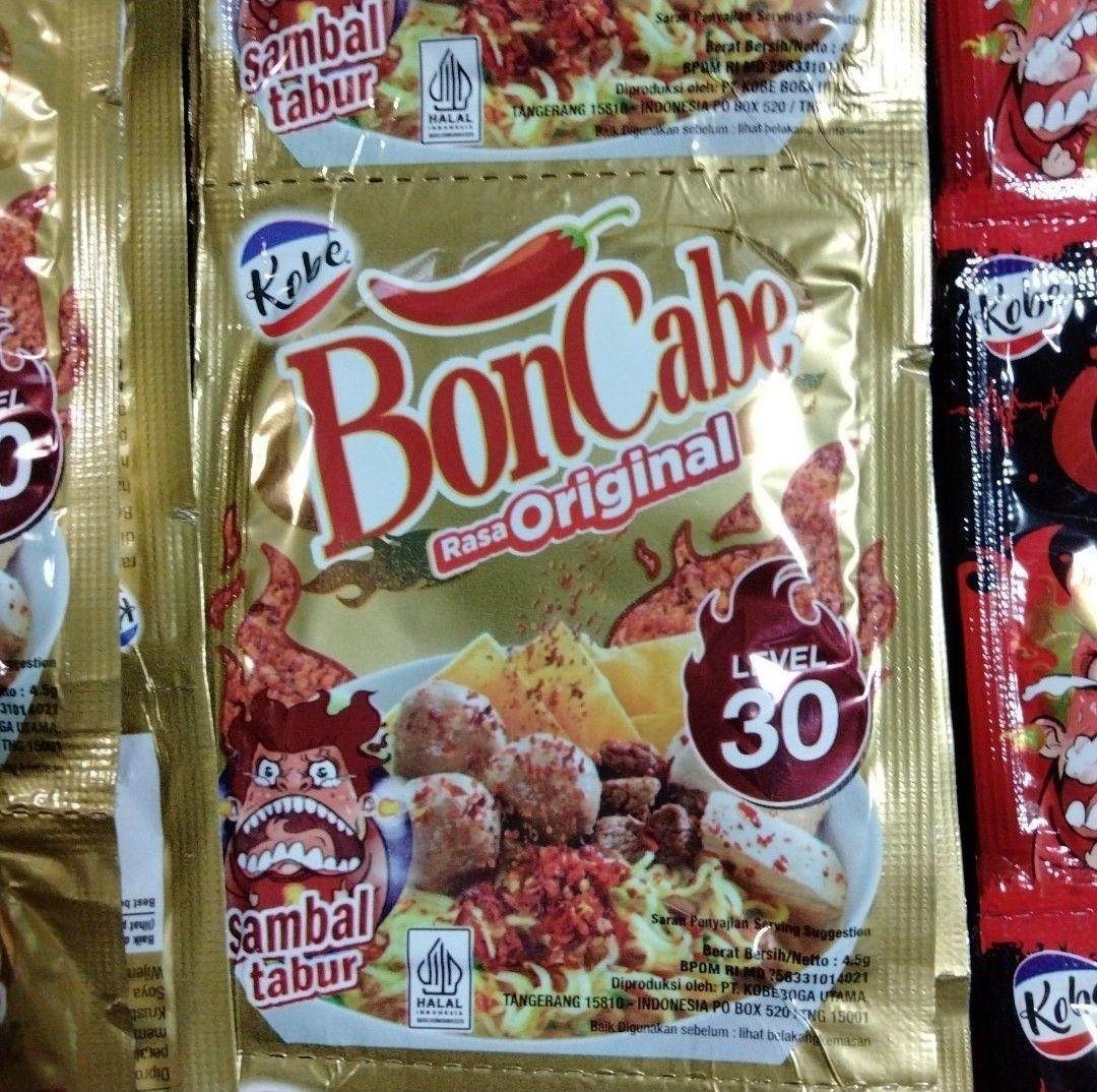 インドネシア BON チリ激辛唐辛子フレークレベル 30&50(15袋x30)